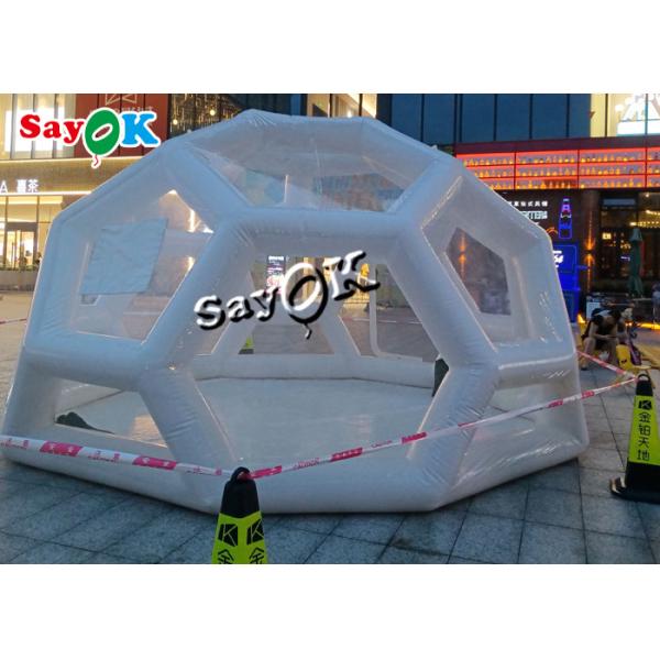 Прозрачная раздувная гостиница шатра 3x3m хлопает вверх раздувной ясный шатер пузыря прозрачный для событий
