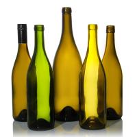 Bouteille ronde de vin de Bourgogne sur mesure de 750 ml avec bouchon de liège