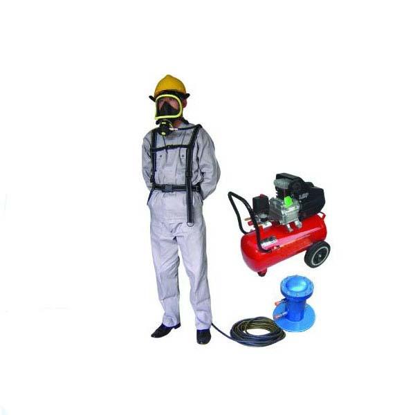 Emergency Electric Supply Air Respirator with a Long Tube