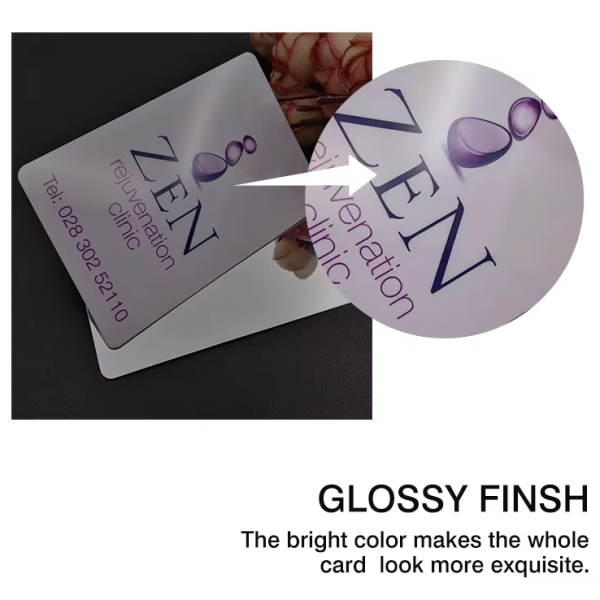 Custom Luxury Unique Blank Glossy Matte Plastic Business Card Gold Foil Silver Metallic Hologram With Logo