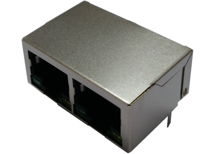 0826-1X2T-23-F порт 10/100/1000Base-T Magjack гигабита Multi-порта RJ45 1x2 двойной