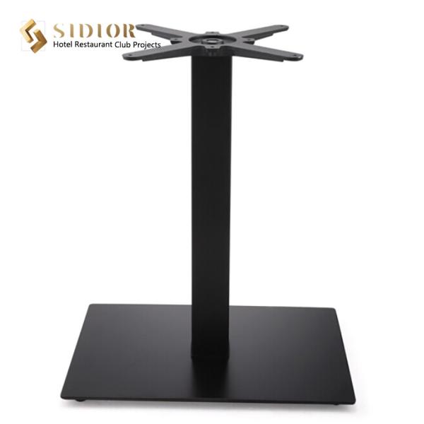 SGS Hotel Black Metal Dining Table Base 39cm Stainless Steel Pedestal Table Base
