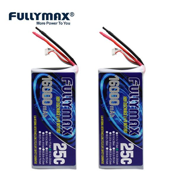 aviões elétricos Rate Discharge alto da bateria 4s 16000mah 25C de 4s 14,8 V Lipo