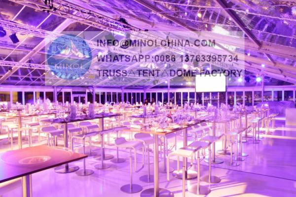 Anti Rust Surface Outdoor Wedding Tent With Clear Roof