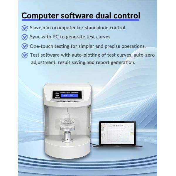High Performance Micro-controlled Automatic Tensiometer Surface Tension Measurement Device GLO-200B