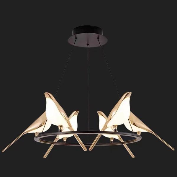 Sea Shipping Gold Dimmable Bird Wall Mounted Lamps For Bedroom Modern Wall Lamp