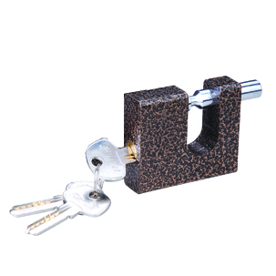 Rarlux High Safety Iron Padlock Plastic Painted Rectangular Padlock