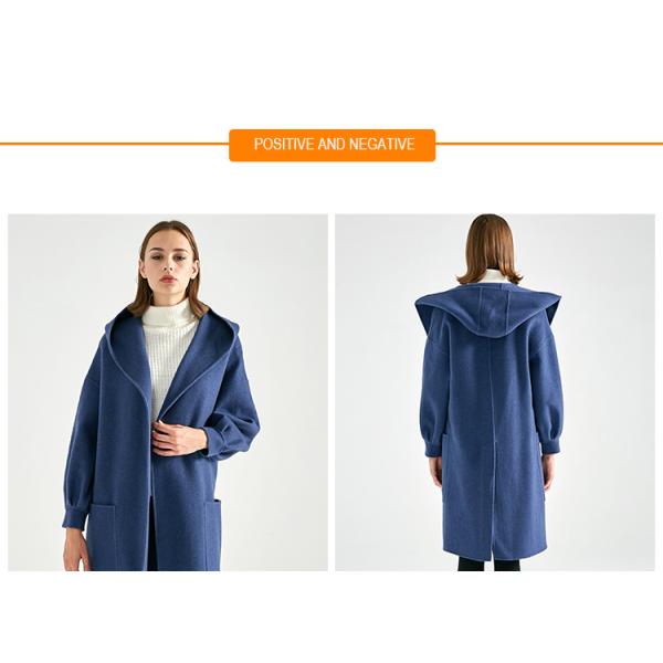 Long Style Women'S Ankle Length Winter Coat With Hood And Big Pocket