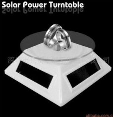 Portable Solar Power Display Turntable For Display Mobile Phone, Camera Etc