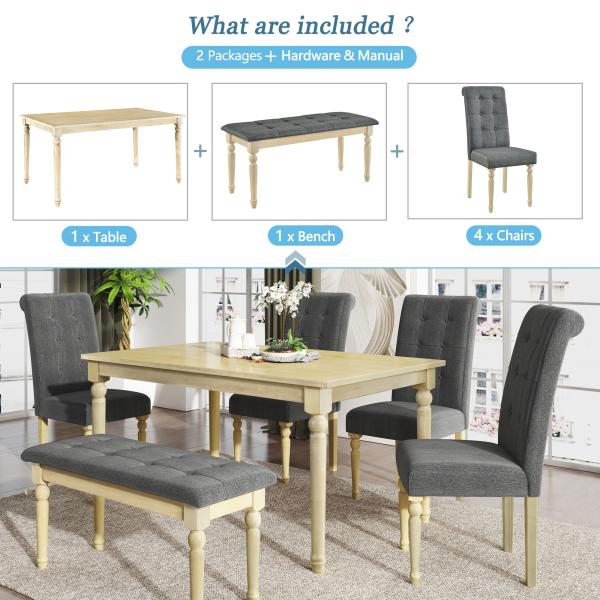 Morceaux moderne de Tomile les 6 dinant le coin-repas d'ensemble/cuisine placent