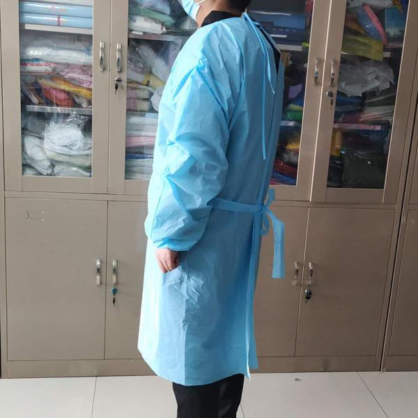 Disposable isolation gown