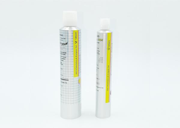 Soft Pharmaceutical Aluminum Tubes Customized Volume With Special Shoulder Screw M11