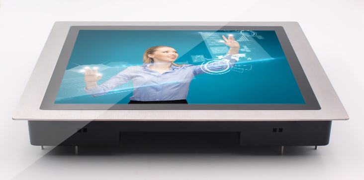 19 Stainless Steel Front Bezel Industrial Touch Screen Monitor Industrial Grade Display for kiosk, Automation and Control Systems