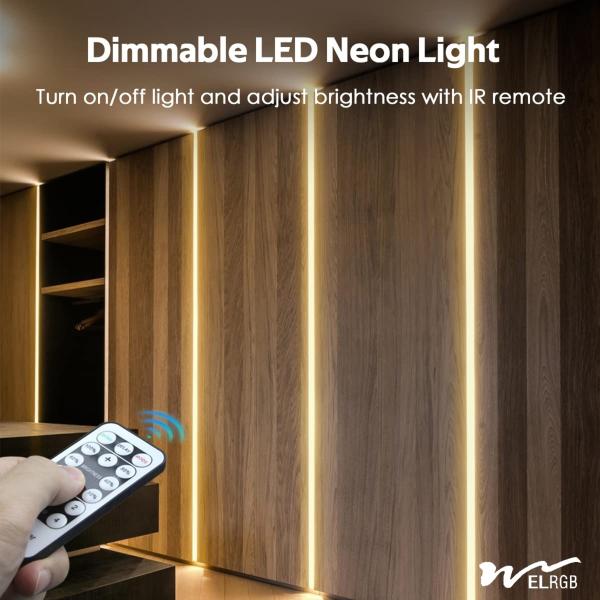 1.64ft/0.5m 2700k Led Strip Dimmable Led Rope Lighting 120V Внутреннее наружное освещение