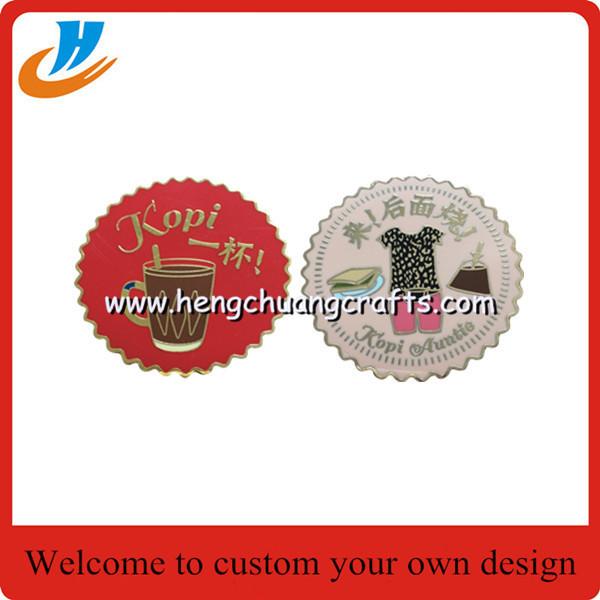 Hot sale fridge magnet for enamel 2017 new design fridge metal magnet