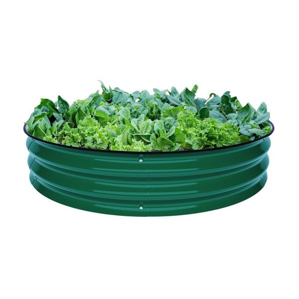 8'' Tall Aluzinc Metal Above Ground Planters Metal Raised Bed Containers