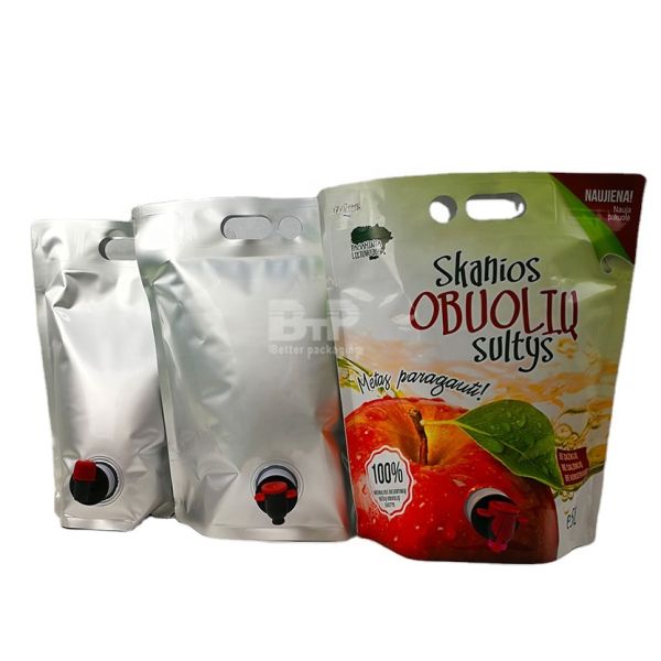 Outdoor Disposable Beverage Packaging Refill Smell Proof Mylar Aluminum Foil Spout Pouch Bags Water Juice Wine Drink Food Bag