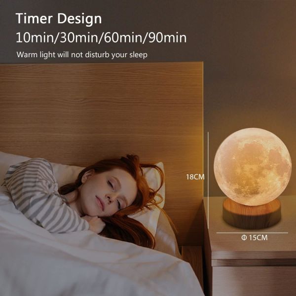 24 Watt Moon Sad Lamp Bedroom Moon Light Therapy Lamp Dimmable