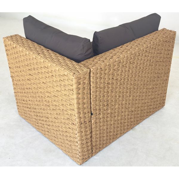 Factory Direct Sales Rattan Corner Sofas 5 Pieces Set Corner Ottoman Storage Table Patio Furniture Garden Set Outdoor Furniture