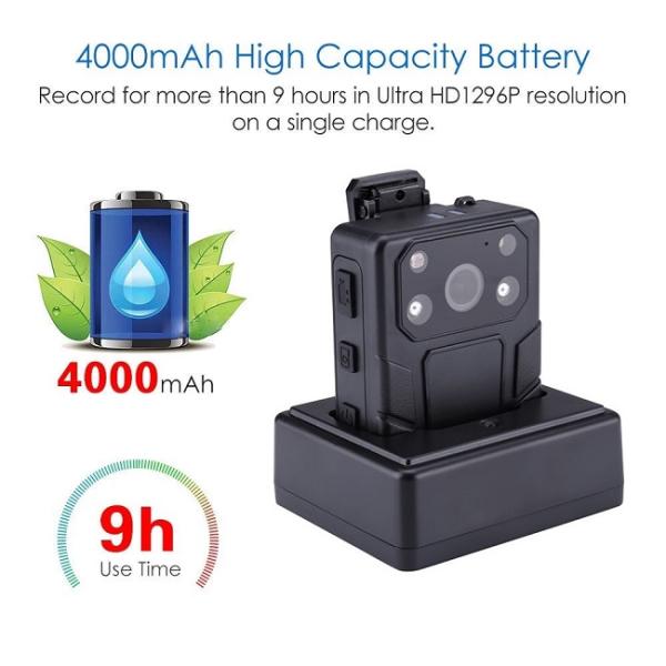 Видеокамера 4MP CMOS 34 Megapixel 4000mAH несенная телом