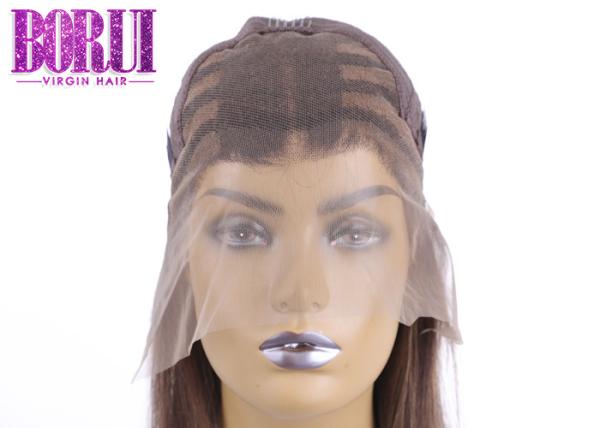 Silky Straight Colored Bob Wigs Pre Plucked With Baby Hair Mixed 100% Brazilian Hair