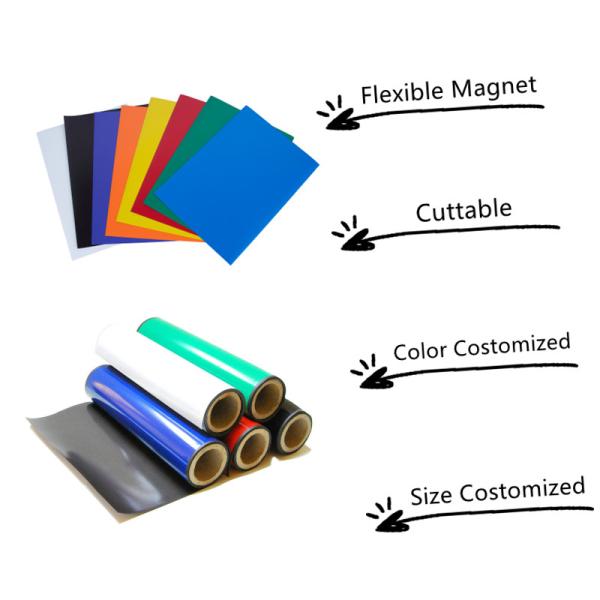 Специализированная гибкая магнитная лента из резины прямого класса с 3M-клеящим покрытием
