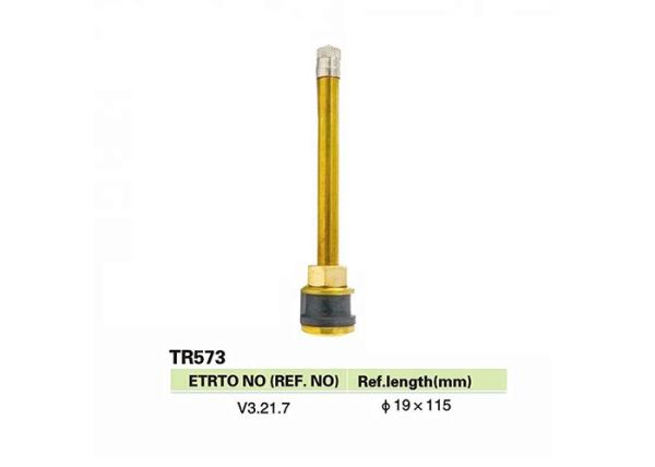 Clamp In Valve Stem V3.21.7 Grommet Brass Straight 115mm Valve TR573