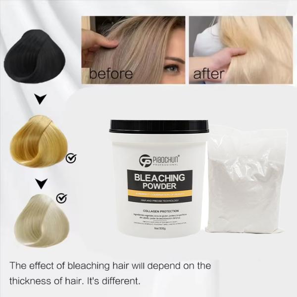 Fabrique certifiée GMP Direct 500g Poudre blanchissante pour cheveux blonds en platine 9+ Lift Anti-poussière Développeur en vrac sans ammoniac