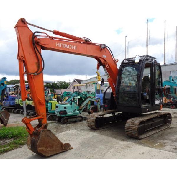 Construção de Edifícios Japão Importado 7,5 toneladas Usado Hitachi ZX75 Excavator Isuzu Motor ZX75US-A 40.3Kw