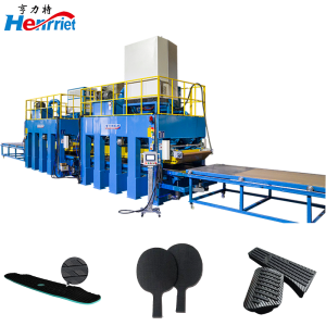 1000 T Maximum Pressure Hot and Cold Press Machine with Thermal Oil Heat Transfer and 3700mm x 1300mm Hot Press Plate for Carbon Fiber Production