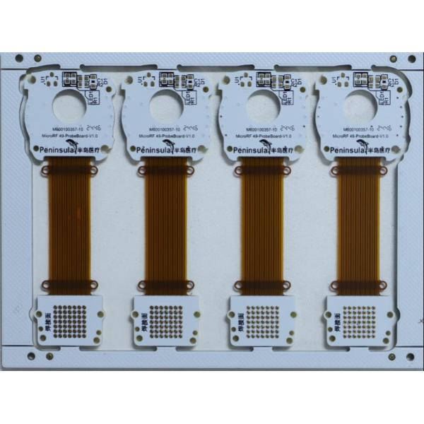 Customized White Oil HDI Rigid Flex PCB Board 8 Layer Printed Circuit Board