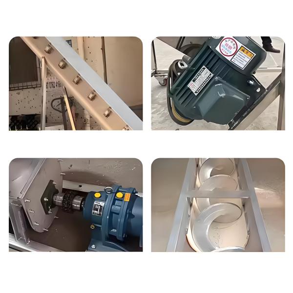 Pipe en acier inoxydable en forme de U, perçage en spirale sans arbre, lame, ciment, cendres, boues, convoyeur en spirale