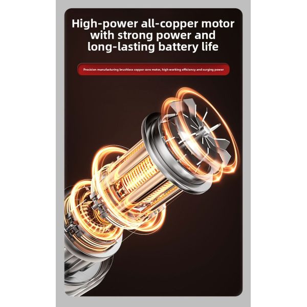 Compact and Versatile Mini Blower for Home Computer Car Vacuum Cleaning-Battery-Powered