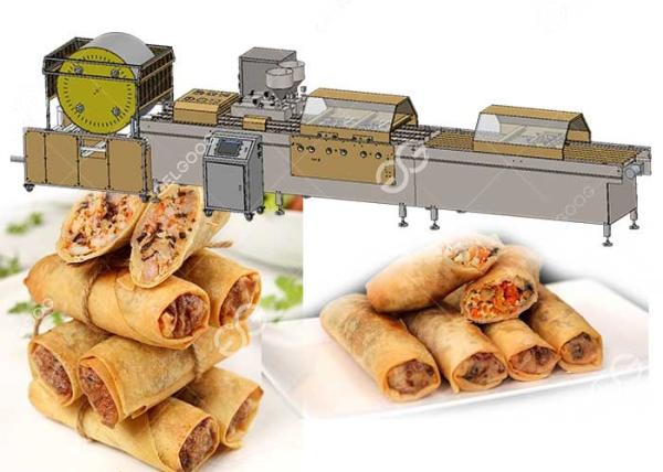 380V Spring Roll Making Equipment, Commercial Spring Roll Maker Stainless Steel