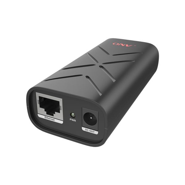 Gigabit PoE splitter with Gigabit speed adaptive IEEE802.3 af/at compliant and 5V/12V output voltage selector