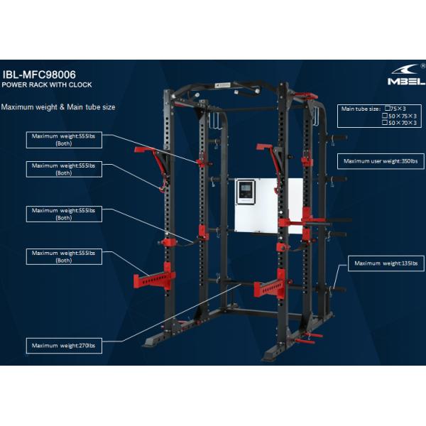 Foldable NO Professional Multifunction Gym Equipment Power Rack Cage for Bodybuilding