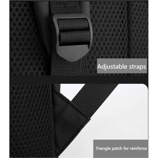 Высота 44 см. Черный рюкзак для деловых поездок для работы и колледжа