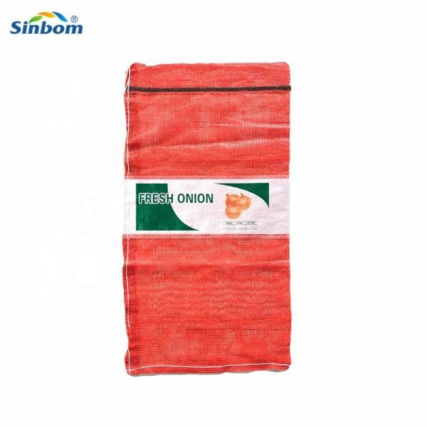 PE PP Fruit Circular Knitting Onion Potato Bag Leno Mesh Bag Eco Friendly and Durable