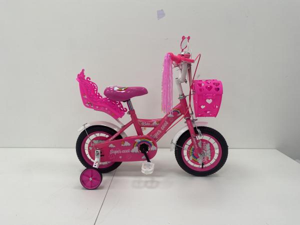 Fashionable Air Tire Kids Bicycle For Girls Hard Frame Kids Bike Girls 16 Inch Pink