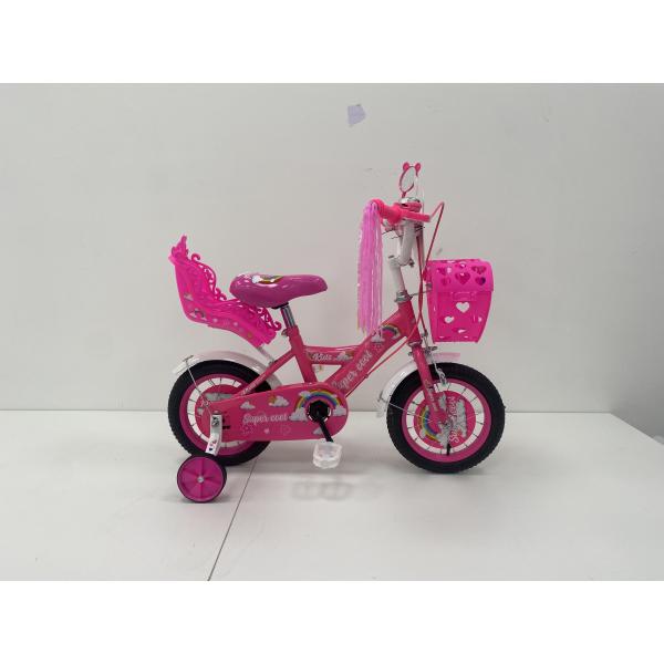Fashionable Air Tire Kids Bicycle For Girls Hard Frame Kids Bike Girls 16 Inch Pink