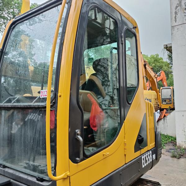 Использованные Volvo EC55B Crawler Excavator Фермерские машины Volvo EC55B Digger Machine