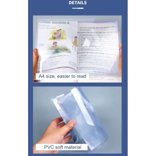3X Large Size Full Page PVC Plastic Magnifying Sheet, A4 Full Page Handheld Reading Magnifier