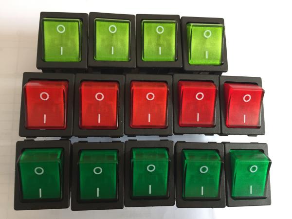 Rocker switch,ON-OFF Switch with lamp or without lamp;Switch,AC power switch,UL .TUV Switch, 4Pin or 6Pin switch