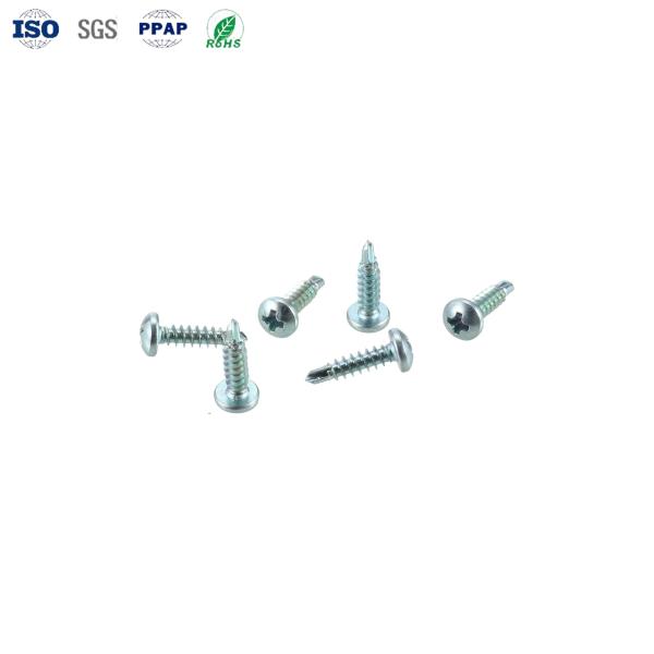 OEM Carbon Steel Galvanized Cross Disc Head Drill Tail Screw Custom Fasteners