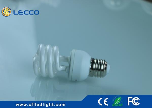 Half Spiral Compact Fluorescent Lamps CFL 11W , Cool White Compact Light Bulbs