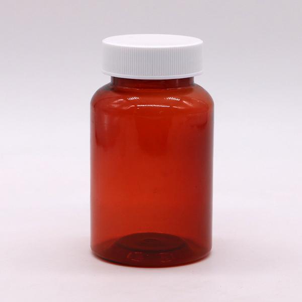 Bouteille en PET de 200 ml en forme de cylindre transparente pour le contenant de médicaments