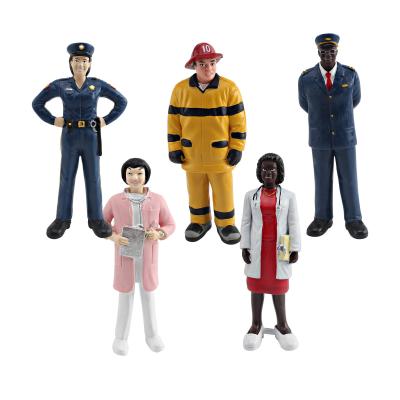 Pessoas no Trabalho Brinquedo Modelo 5 PCS Fingir Profissionais Figuras Brinquedos para Meninos Meninas Crianças