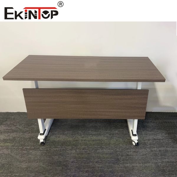 Ekintop Folding Conference Desks Metal Folding Office School Training Desks Table