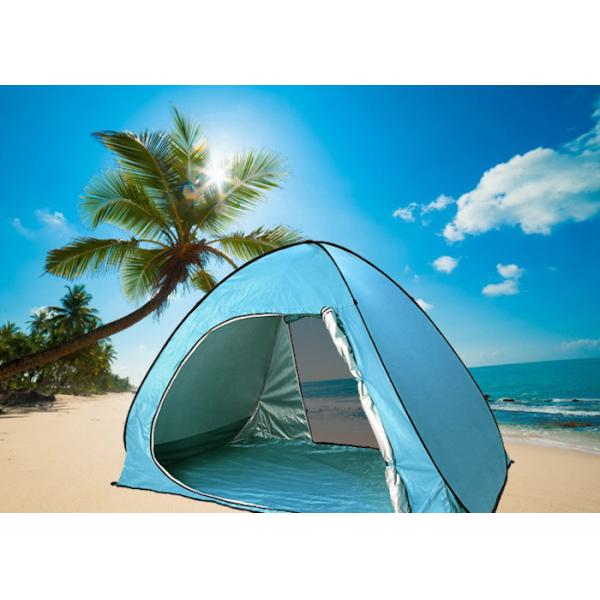 Специализированные быстро открытые автоматические поп-ап кемпинговые палатки 190T серебристые полиэстерные пляжные тенты