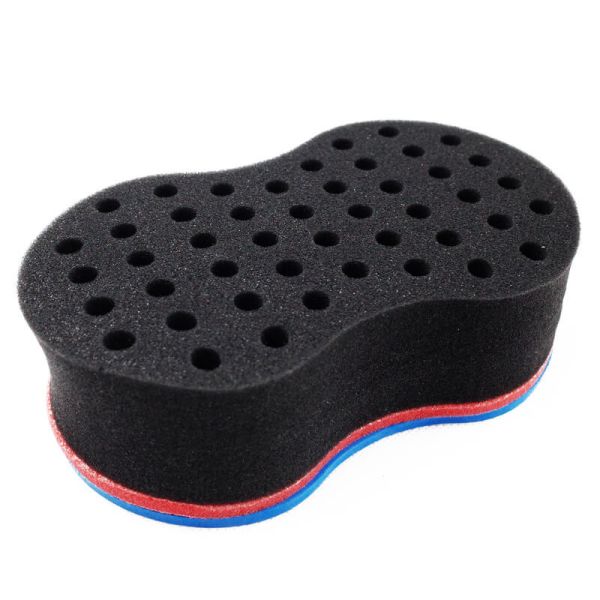 OEM ODM Logo Single Sided Hair Sponge 8 Shape Afro Curl Sponge